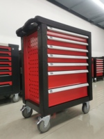 Armoire à outils en acier laminé à froid à 7 tiroirs certifiée CE JMST JS-RC34, serrure à clé, OEM disponible, garantie de 3 ans - 296 pièces