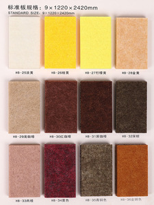 Panneau de feutre acoustique PET 9MM 100% Polyester Pro-Environment Matériaux d'insonorisation de bureau pour tenture murale sur le marché de l'UA - Product Image 6
