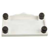 Plateau de rehaussement de savon bougie blanche fait à la main plateau décoratif en bois rehausseur en bois rustique présentoir sur pied en bois