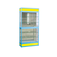 Vitrines d'exposition en verre LED personnalisées avec cadre en aluminium - Construction sonore de haute qualité, facile à nettoyer, personnalisable