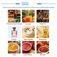 Équipement de remplissage vertical quantitatif pour cosmétiques et parfums ; Remplisseuse pneumatique 4 têtes de qualité professionnelle pour produits chimiques quotidiens
