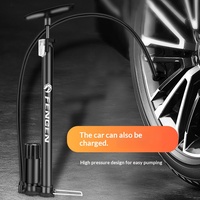 Pompe à air haute pression universelle multifonction portable en acier inoxydable haute résistance pour vélo et vélo électrique