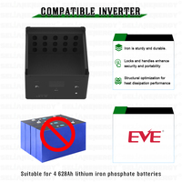 بطارية LiFePO4 طراز MB56 4S 12V 628Ah 8kWh متوفرة في المخزون الأوروبي، طقم DIY مع نظام إدارة البطارية الذكي JK 16S 300A لخلايا EVE MB56، صندوق تخزين الطاقة