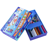 Boîte d'emballage pour puzzles et jeux avec couvercle rigide et base en carton, impression CMJN personnalisée OEM, avec insert en papier
