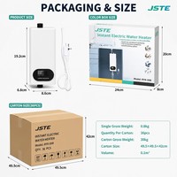 Nouvel Arrivage Chauffe-eau Électrique Mural Sans Réservoir 110V/220V en Plastique à Commande Manuelle Économe en Énergie avec Télécommande LED