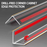 Protections d'angle autocollantes pour table de nuit, installation sans clous, n'endommagent pas les murs, adaptées aux tables murales, chaises et bords.