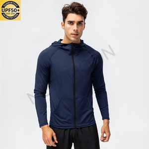 High Quality Men's Breathable Pullover Hoodie Fitness Running Training Long Sleeve <b>Zipper</b> Casual Hoodie Quick Dry <b>Jacket</b> - Product Image 4