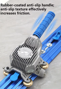 Coupe-carreaux manuel portable BT-1580A, format large 3800 mm, pour carreaux de dékton, grès cérame, dalles, avec rails de guidage - Product Image 2