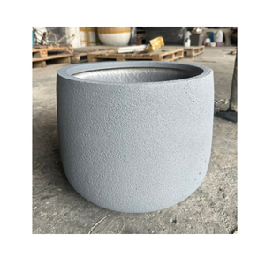 กระถางต้นไม้ไฟเบอร์กลาสสีสันสดใสแบบกำหนดเอง 6 ใบ เป็นมิตรกับสิ่งแวดล้อม สำหรับตกแต่งบ้าน สวนกลางแจ้ง ใช้ได้ทุกฤดู - Product Image 5