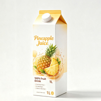 Verse, onbewerkte grondstof, 100% geconcentreerd zoet ananassap, in kartonnen verpakking, fruitdrank voor wereldwijde merkbezitters