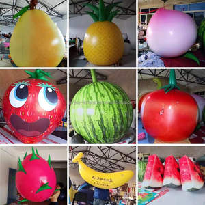 <span class=keywords><strong>Grand</strong></span> ballon gonflable personnalisé à fraise fraîche modèle de fruit fraise gonflable géante avec LED à vendre - Product Image 6