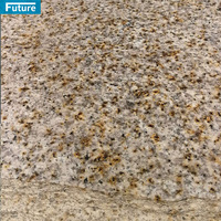 Carreaux de dalles de granit jaune flammé poli naturel pour panneau mural extérieur Carreaux de piscine Escalier Comptoir de cuisine
