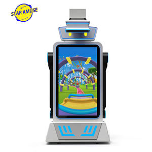 Machine de jeu <span class=keywords><strong>vidéo</strong></span> VR pour un joueur, <span class=keywords><strong>robot</strong></span> en libre-service facile, fonctionnement en intérieur, aéroport, centre commercial, sans surveillance, en fibre de verre - Product Image 2