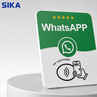 Carte de commentaires NFC personnalisée SIKA, carte de commentaires en PVC brillant, lien NFC programmable pour les commentaires et les liens sociaux