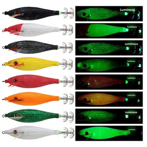 Nouvelle Leurre Lumineuse ABS <span class=keywords><strong>Toto</strong></span> en Bois Tressé pour Crevettes, Appât Explosif pour Calamar, pour Pêche en Eau Salée - Product Image 3
