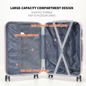 Cao cấp vỏ cứng Spinner vali 28inch công suất lớn Trọng lượng nhẹ Xe đẩy túi hợp thời trang Du Lịch VaLi Bộ cho du lịch - Product Image 5