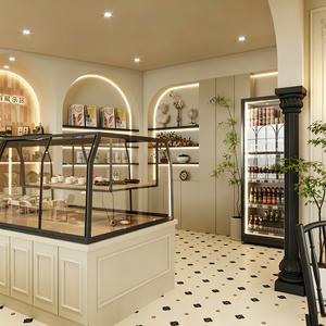 Espositori Bifacciali per <span class=keywords><strong>Torte</strong></span> e Pane, Scaffali in Vetro per Pasticceria, Design per Negozi di Dolci e Confetterie - Product Image 5