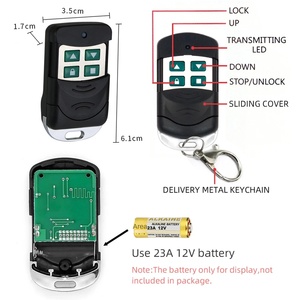 Nhà thông minh mini <span class=keywords><strong>RF</strong></span> chuyển đổi điều khiển 433Mhz phổ từ xa cho cửa nhà để xe Gate & Chuỗi bên ngoài động cơ làm bằng nhựa bền - Product Image 3
