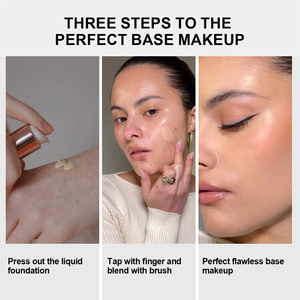 OEM <strong>Real</strong> Weightless Long-Wearing Vegan Organic Control Oil Liquid <strong>Foundation</strong> Improves Skin Hydration and Brightens Waterproof - Product Image 5