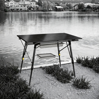 Petite table carrée portable pour barbecue en plein air, mobilier de camping, tables de pique-nique en plein air