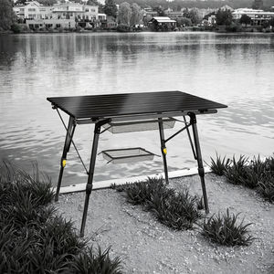 Petite <span class=keywords><strong>table</strong></span> carrée portable pour barbecue en plein air, mobilier de camping, tables de pique-nique en plein air - Product Image 1
