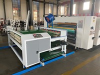 Nouvelle machine d'impression flexographique automatique avec découpe et empileur, 2 couleurs, 200 pièces/min, contrôle Android/iOS pour carton