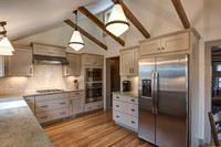 Meubles modernes sur mesure, appartement de luxe classique, cuisine modulaire en bois massif blanc