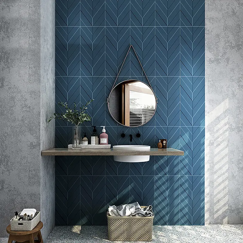 Longstar 2024 Hotselling Carreaux de mur en céramique 3D de résistance au dérapage personnalisés pour salle de bain avec différentes couleurs et motifs au choix