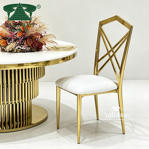 Banquet Hall Stainless Steel <b>Stackable</b> Event <b>Chairs</b> Weddings - Product Image 2