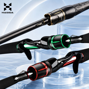 <span class=keywords><strong>Canne</strong></span> à pêche HASIDA Black <span class=keywords><strong>Fox</strong></span> Long Cast 2/3 brins, action rapide, 2,1m à 2,4m, en carbone Toray haute résistance - Product Image 1