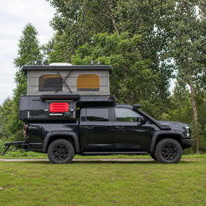Mini Remolque <span class=keywords><strong>de</strong></span> Viaje Personalizado <span class=keywords><strong>de</strong></span> Fibra <span class=keywords><strong>de</strong></span> Vidrio, RV, Caravana, Camioneta, 4x4, Plegable, Suspensión Independiente, para 4 Personas, Piso <span class=keywords><strong>de</strong></span> Madera - Product Image 4
