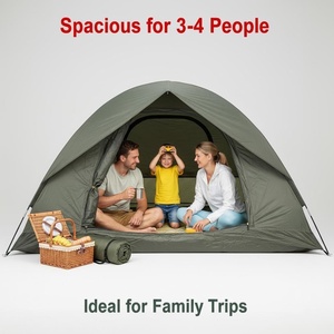 Camping Hiking <b>Tent</b> 5-6 People Double-Layer One Bedroom <b>Large</b> Space 1500-2000mm Waterproof Sun-Proof Four-Season Outdoor Jungle - Product Image 2