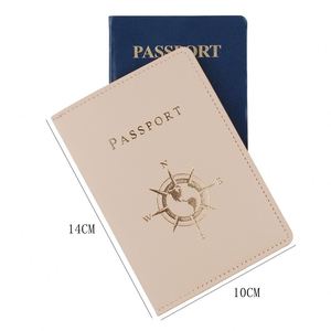 Cartera Corta Unisex Clásica de Viaje con Cubierta de PU, Porta Pasaportes con Logotipo Estampado en Oro, Impermeable, Minimalista, 5 en 1, en Oferta - Product Image 2