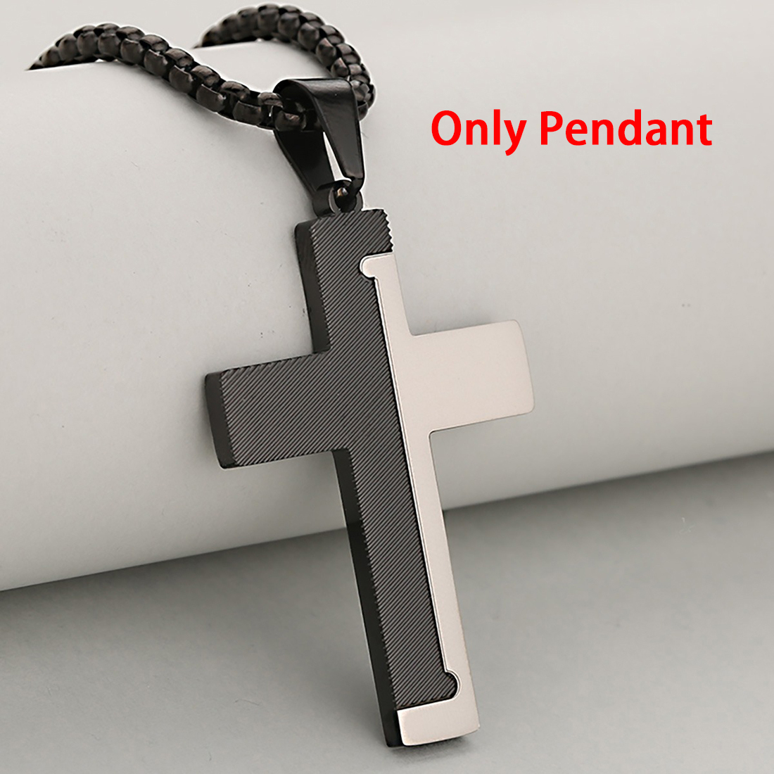 Pendentif argent noir
