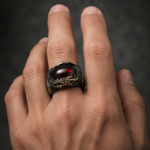 Anello con Motivo a Drago, Design Creativo per Uomo - Product Image 2