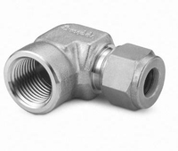 Sambungan Pipa Siku Pria Baja Tahan Karat FD-LOK Fitting Kompresi Poles Tempa Tekanan Tinggi -325~800 Garansi 1 Tahun Air Heksagonal