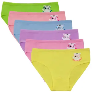 Cute cartoon little girls models underwear sweet design young girls panties underwear kid girl cotton panties