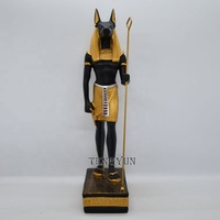 Große Dekorative Antike Ägyptische Bronze-Anubis-Statuen für den Außenbereich zum Verkauf