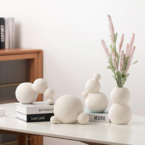 Arreglo de Flores Secas de Pascua Estilo Bohemio en Porcelana, Decoración Creativa de Lujo para Mesa de Entrada de Hogar - Product Image 1