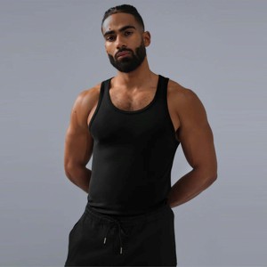 Débardeurs pour hommes élégants et tendance, en coton mélangé, sans manches, de haute qualité, respirants, à séchage rapide, anti-boulochage - Product Image 4