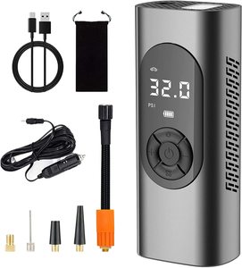 Compresseur d'air Portable, pompe à Air électrique Morpilot pour <span class=keywords><strong>gonfleur</strong></span> de pneus de voiture avec manomètre numérique 150PSI, 6000 - Product Image 2