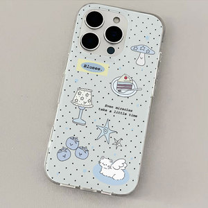 เคสแข็งลายจุดรูปแมวนางฟ้าสองชั้นกันตกเหมาะสำหรับ <span class=keywords><strong>iPhone</strong></span> 17 16 15 <span class=keywords><strong>Pro</strong></span> เคสแข็ง <span class=keywords><strong>Max13</strong></span> - Product Image 5