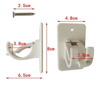 Support de tringle à rideau moderne et minimaliste, crochet adhésif pour tringle de douche, 2 supports pour barre à serviettes