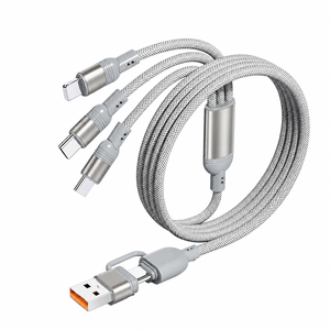 Câble de charge rapide USB C SUNGUY en nylon tressé 3 en 2 100W, câble d'alimentation de type C pour téléphone, ordinateur portable et utilisation en voiture - Product Image 2