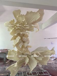 Giant Paper Flower Handmade Big Art Setups Indoor <strong>Wedding</strong> Event Shopping Mall <strong>Decorations</strong> - Product Image 2