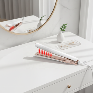 Équipement de salon de coiffure, <span class=keywords><strong>fer</strong></span> <span class=keywords><strong>à</strong></span> lisser électrique intelligent <span class=keywords><strong>à</strong></span> affichage LED, OEM, ions négatifs, infrarouge, titane - Product Image 1