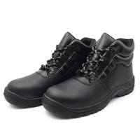 Fabricant de chaussures Shandong en gros Chaussures de sécurité en cuir véritable lisse avec bout en acier Semelle extérieure en PU Bottes de travail pour Américain