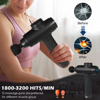 Pistolet de Massage de forme physique avec la chaleur et le stimulateur musculaire froid physiothérapie puissant pistolet de Massage de Vibration Fascia Machine