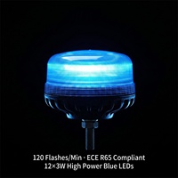 Hochleistungs-Sicherheitswarnleuchten mit 12 LEDs Rot Gelb Blau Notfall-Lampe für Gabelstapler Traktoren Auto 12V