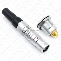 Connecteur d'aviation coaxial à double prise série B FGG/EGG 2 connecteur coaxial à double prise 6 courants 3B6 + 2 prise coaxiale